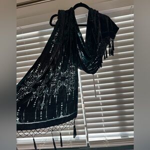 Elegant Black and White Tapestry